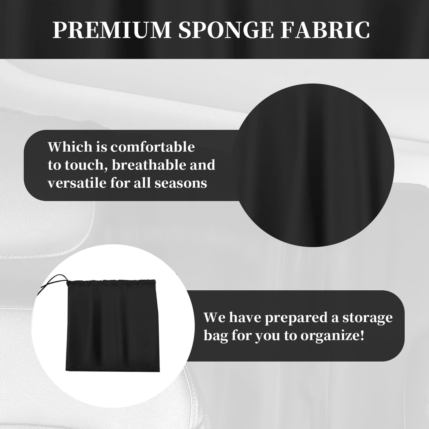 3PCS Car Black Out Window Covers Kit,Car Privacy Window Cover for Shading,Sun Protection and Privacy,Universal Sun Shade Car Camping Accessories for Most Cars Trucks Suvs