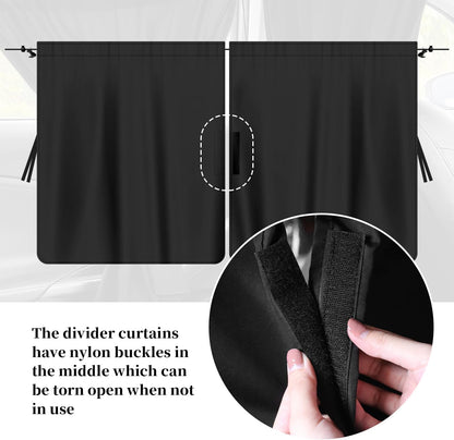 3PCS Car Black Out Window Covers Kit,Car Privacy Window Cover for Shading,Sun Protection and Privacy,Universal Sun Shade Car Camping Accessories for Most Cars Trucks Suvs